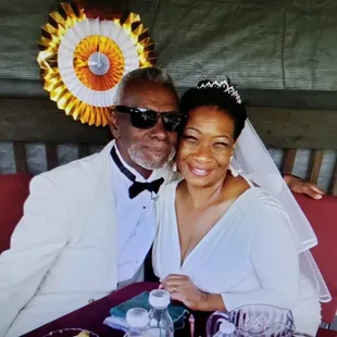 Happy couple on their wedding day!