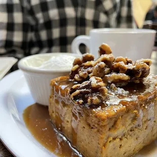 Pumpkin bread pudding