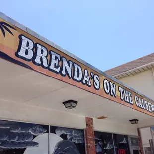 the front of the building