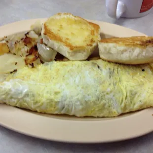 Potato and onion omelette