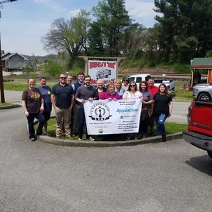 Leadership Leap meeting for lunch