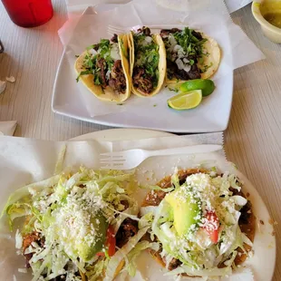 Tostadas and tacos