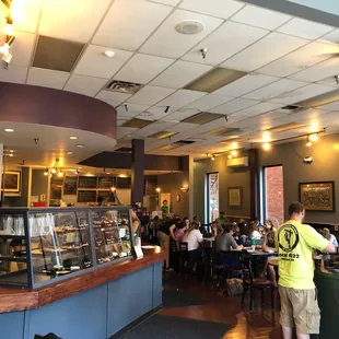 people sitting at tables
