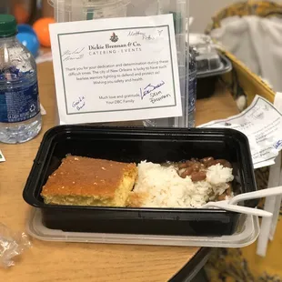 Red beans and rice for healthcare workers curiosity of Dickie Brennan and Co