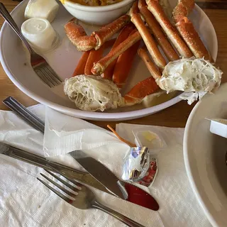 Crab Legs a Whole Pot Full