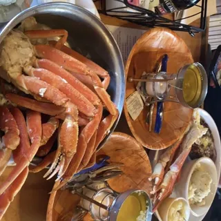 Delmonico Steak and Crab Legs