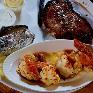 Delmonico Steak and Shrimp