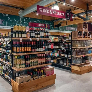 Great selection of craft beer, spirits, and wine