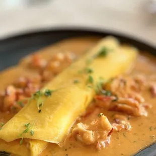 Lobster omelet