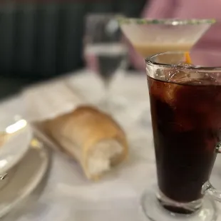Gumbo and drinks