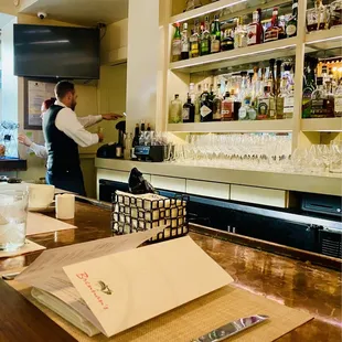 Fabulous full bar for Happy Hour cocktails. Fun cocktail menu with excellent service.