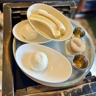 Ready for the bananas foster table side  service.