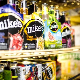 a variety of drinks