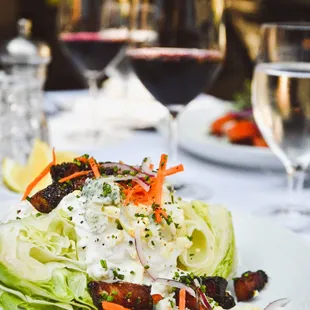 a plate of salad