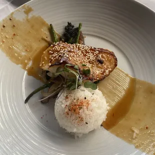 Miso Glazed Sea Bass