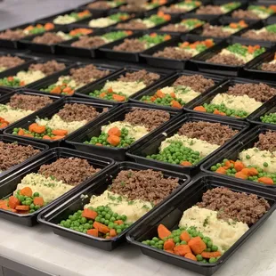 a variety of food in plastic containers
