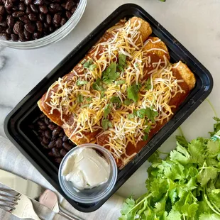 Turkey Enchiladas Rojas