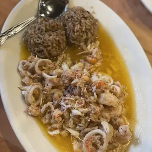 Seafood Saute with Dirty Rice