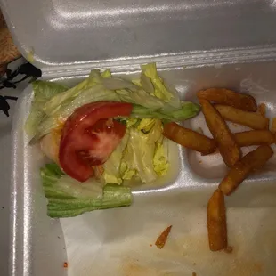 This trash salad that no one wants.