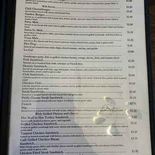 Lunch menu (Apr 2023)