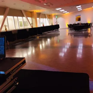 Up lighting for the NYE party.