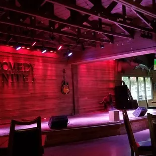 a stage set up for a performance