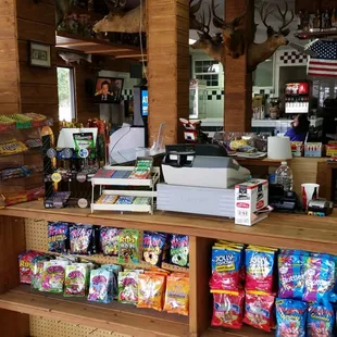 the inside of a store
