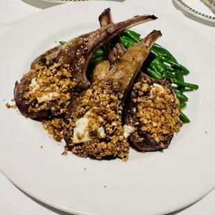 Marcona Almond Crusted Lamb Chops
