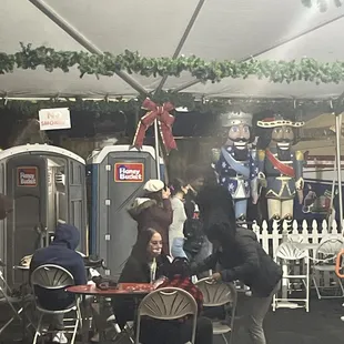 Nutcrackers, portable toilets, and folding chairs for changing your shoes