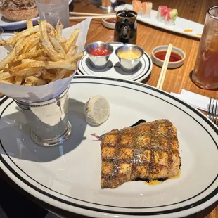 Salmon with Fries
