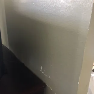 LOTS of scuffed/scraped paint marks on the walls