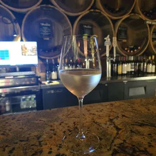 A generous pour of Soveighn blanch .