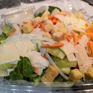 Large House Salad with Ranch dressing. $6.49.