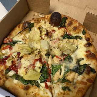 Spinach Artichoke Pizza