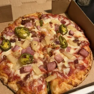 Personal Spicy Hawaiian Pizza
