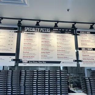 Menu board