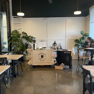the inside of a coffee shop