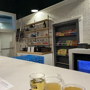 a view of the bar area