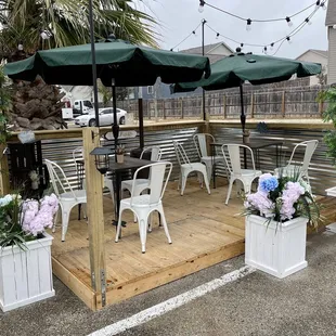 Outdoor seating area