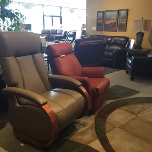 Amazingly comfortable recliner that doesn't look like a "puffy down jacket"! Love!
