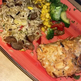 Almond crusted salmon