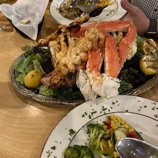 Seafood platter for two.