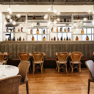 the interior of the restaurant