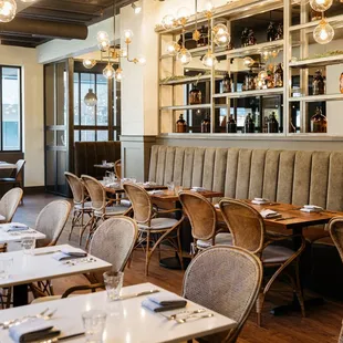 the interior of the restaurant