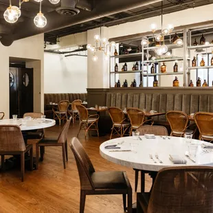 the interior of the restaurant