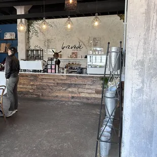 Entrance to coffee shop