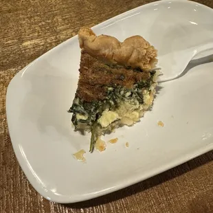 Spinach quiche