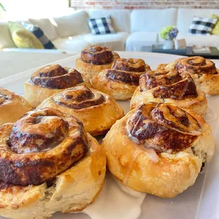 a tray of pastries
