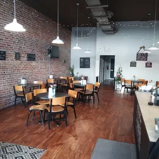 a view of the dining area