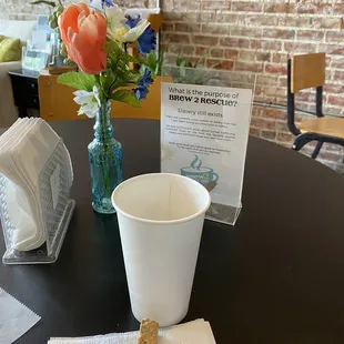 My almost gone Biscotti and coffee!